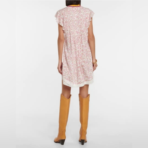 Poupette St Barth Sasha Mini Dress in Pink Cerise - Picture 3 of 14